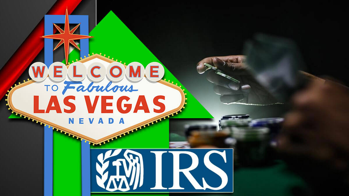 Las Vegas Sign Green Arrow Gambling Background