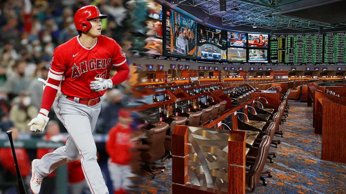 Ohtani on the left with Westgate sportsbook on the right