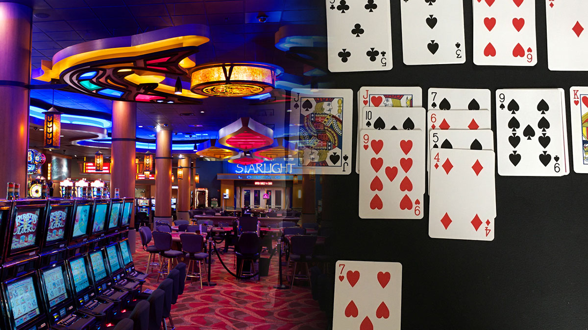 Casino Floor on Left and Solitaire on Right