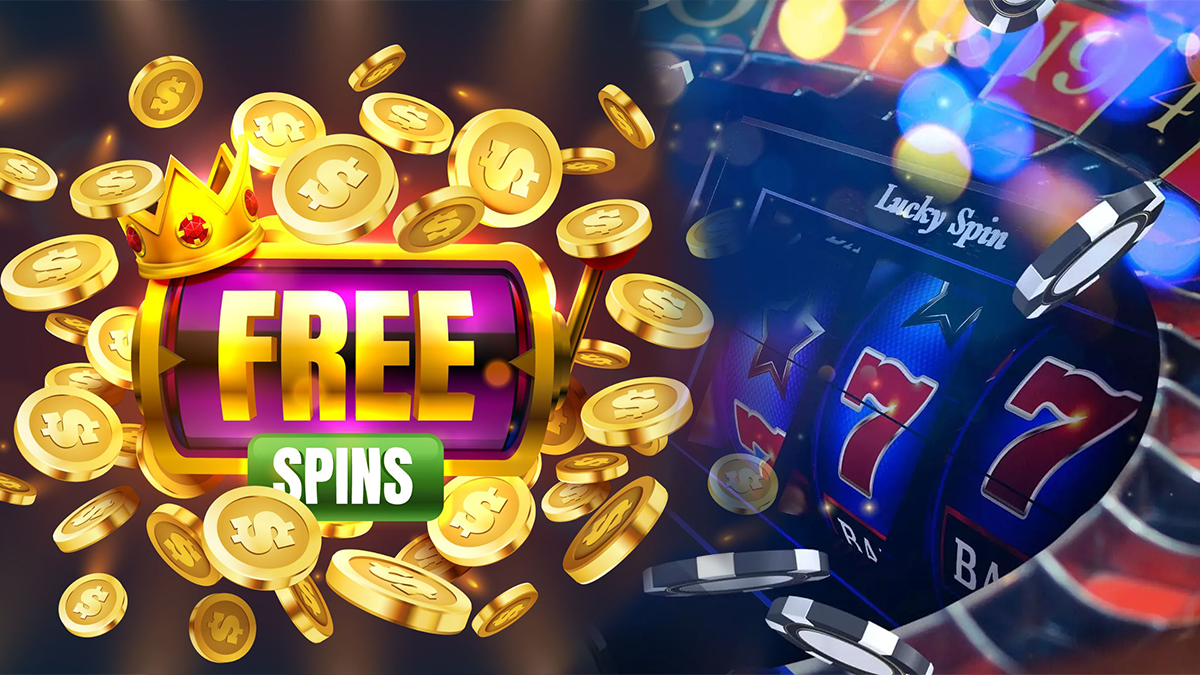 Slot Reel on Right and Free Spins on Left
