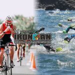 Ironman 2022 World Championship Bikers on Left and Swimmers on the Right