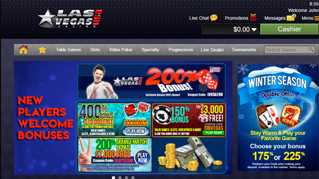 Las Vegas USA Online Casino Screenshot