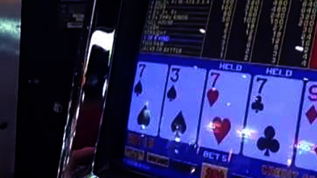 Closeup dari Mesin Video Poker