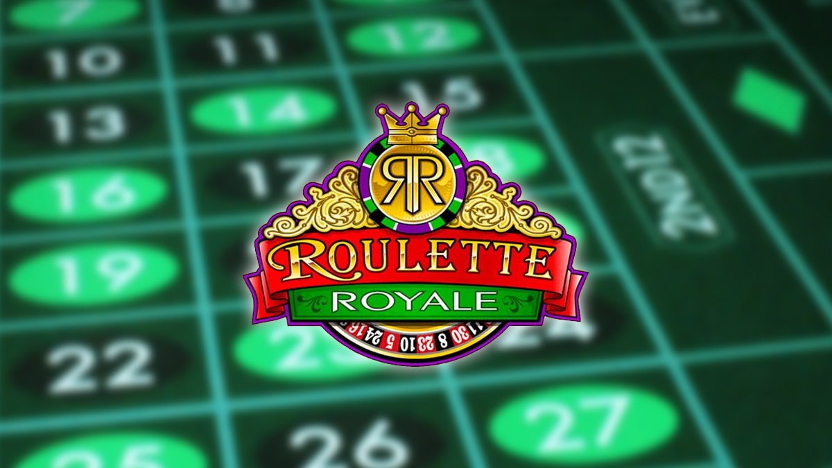 Логотип Roulette Royale с зеленым фоном рулетки