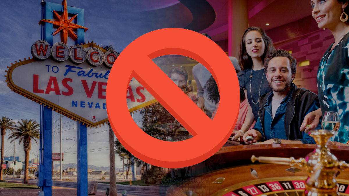 Strike Out Sign Dengan Latar Belakang Las Vegas