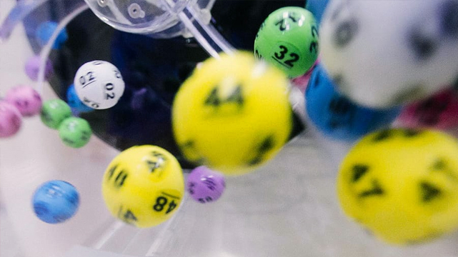 Lottery Ball Rolling in a Cage