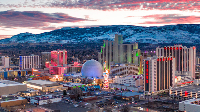 Reno Downtown at Dusk