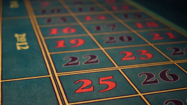 Kotak Taruhan Bernomor pada Tabel Roulette