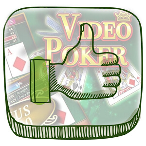 Video Poker dan Green Thumbs up Icon1