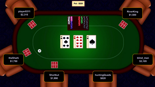 Tangkapan Layar Meja Poker Online