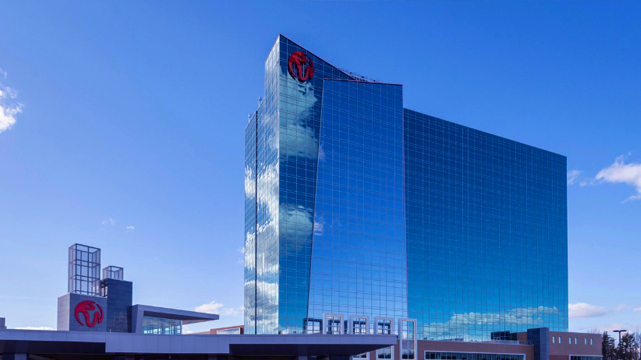 ด้านนอกของ Resorts World Casino ในนิวยอร์ก