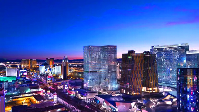 วิวท้องฟ้าของ CityCenter Las Vegas