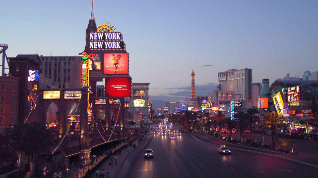 ทิวทัศน์ยามเช้าของ Las Vegas Strip