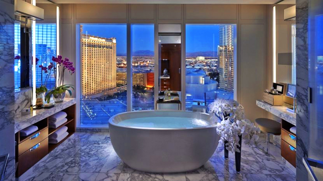 ห้องน้ำ Waldorf Astoria Las Vegas 