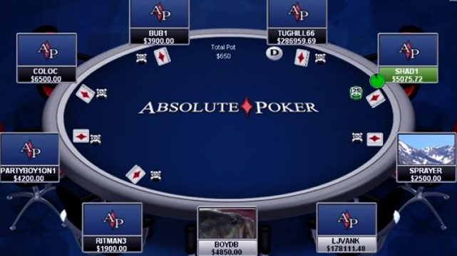ภาพหน้าจอ Absolute Poker Online