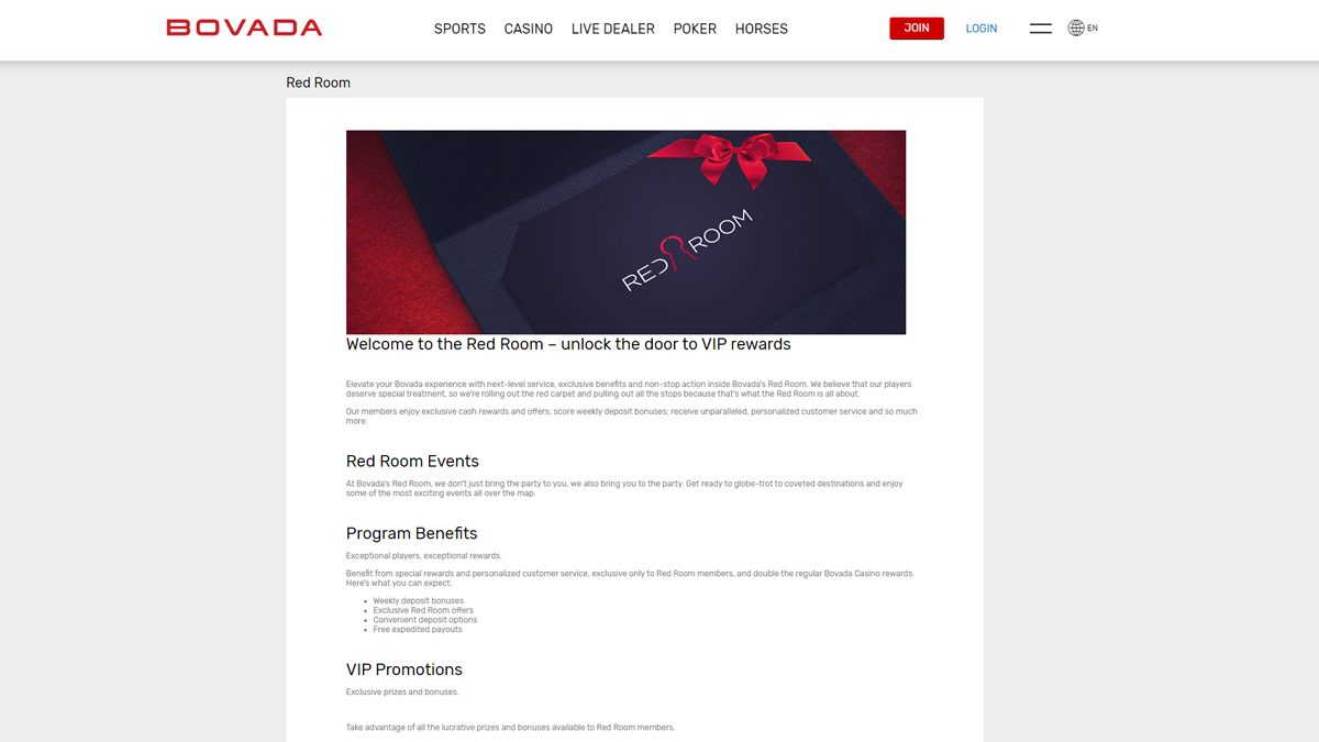 Bovada Reward Levels Bovada Reward Levels