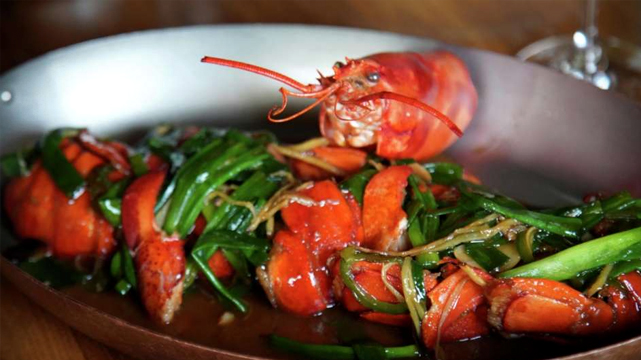 Lobster Dish จากการจับที่ Aria
