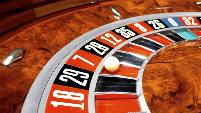 Closeup ของวงล้อ Vegas Roulette