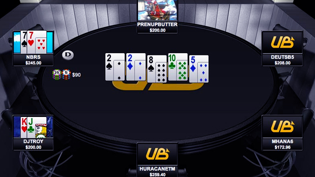 Tangkapan Layar UltimateBet Poker Online