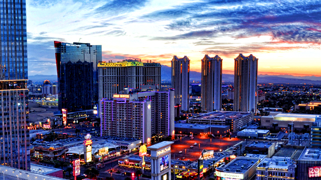 Vegas Strip saat Matahari Terbit