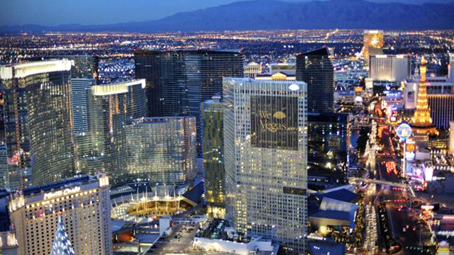 มุมมองทางอากาศของ CityCenter Las Vegas