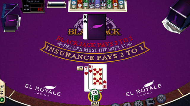 Tangkapan Layar Kasino Blackjack Online
