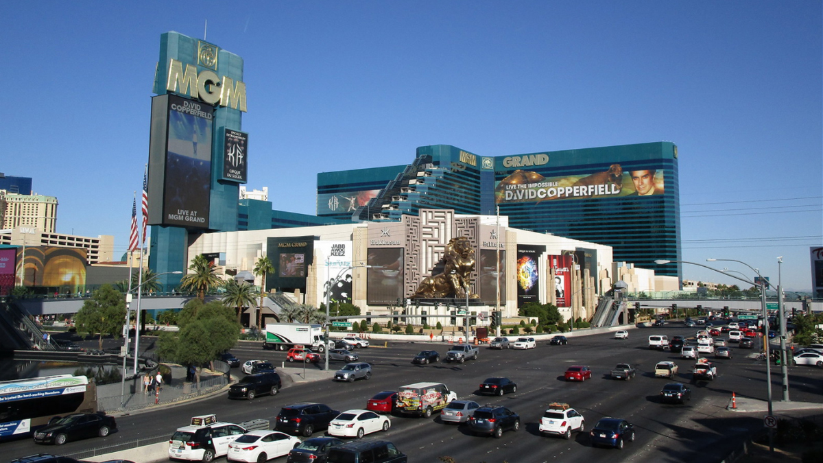 Outside of MGM in Las Vegas