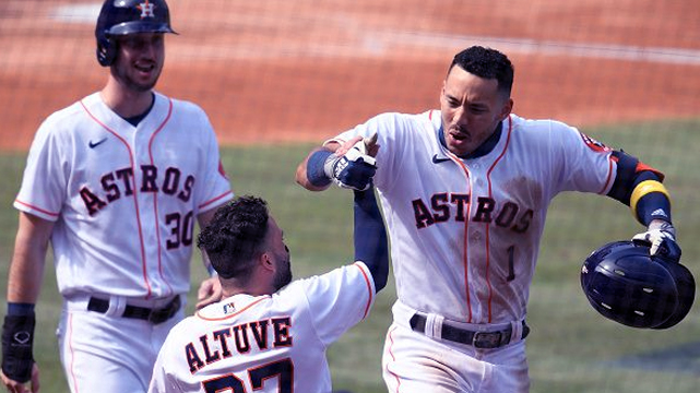 MLB Houston Astros เฉลิมฉลอง