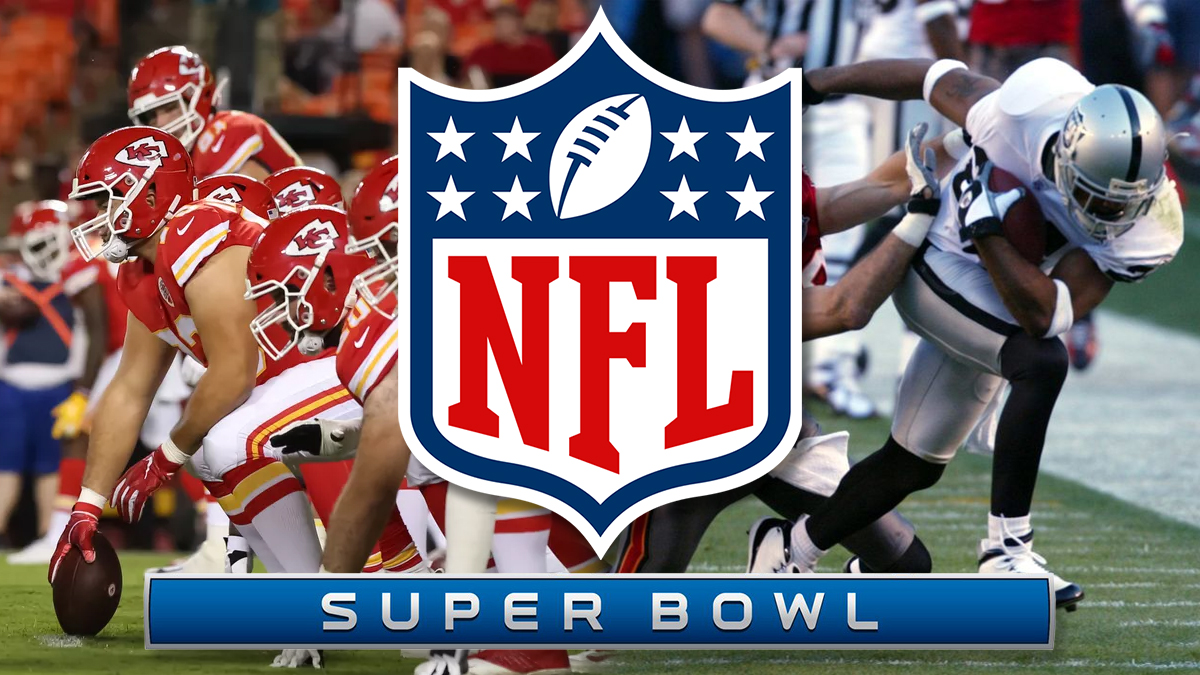 NFL Super Bowl Logo With Raiders and Chiefs Images