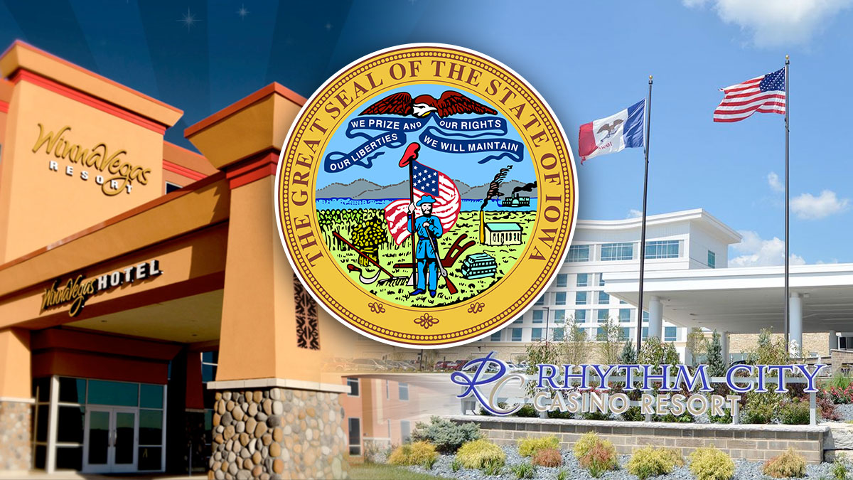 Iowa State Seal With Iowa Casinos