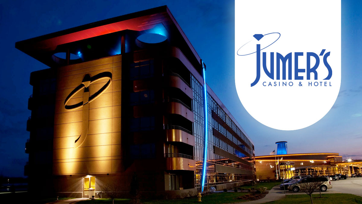 Jumer’s Casino and Hotel Logo and Exterior Image