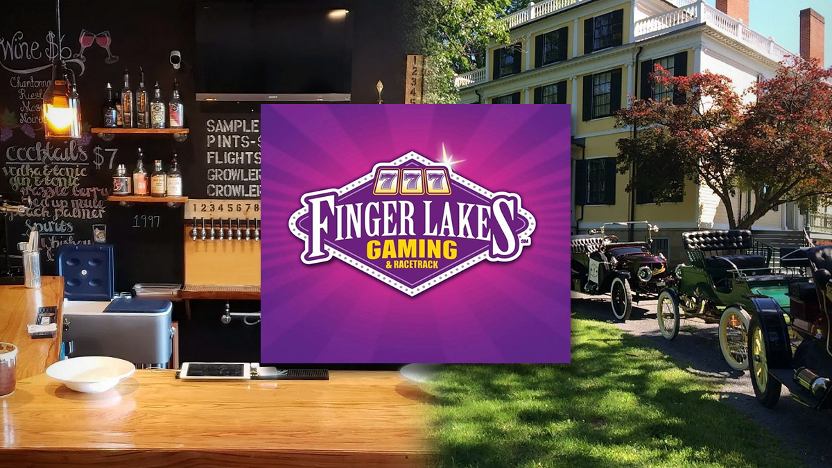 Finger Lakes Gaming Logo and Attractions