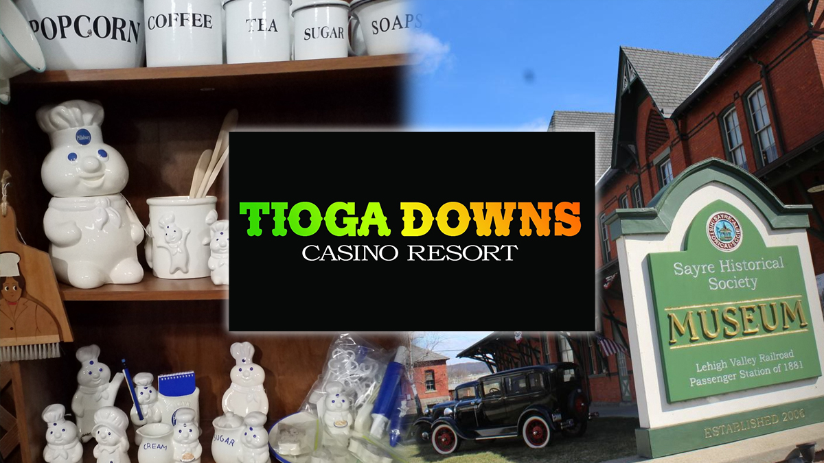 Tioga Downs Casino Logo and Nearby Attractions
