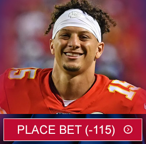 CTA Place Bet Patrick Mahomes