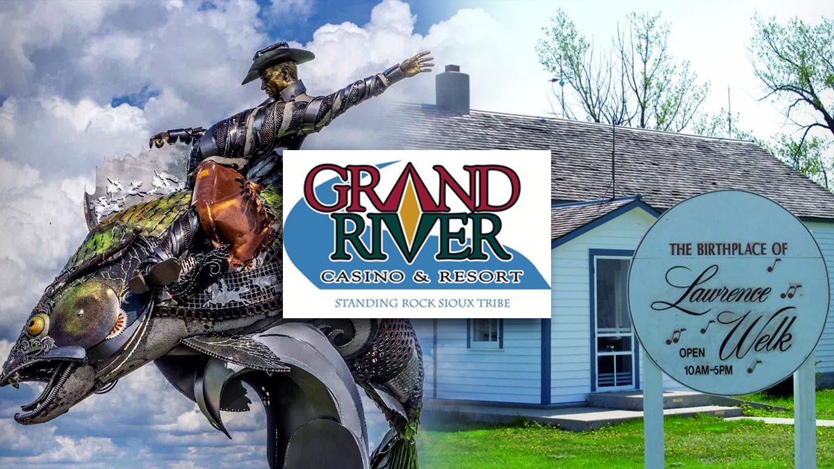 Grand River Casino Logo and Nearby Attractions