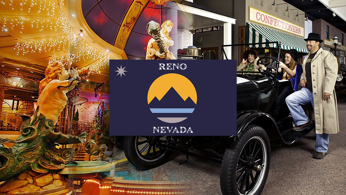 Reno City Flag and Reno Attractions