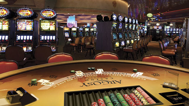 ชั้นคาสิโนที่ Argosy Casino Riverside
