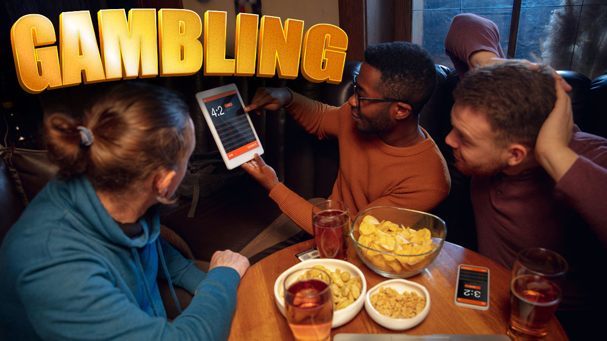 People at a Local Bar Gambling