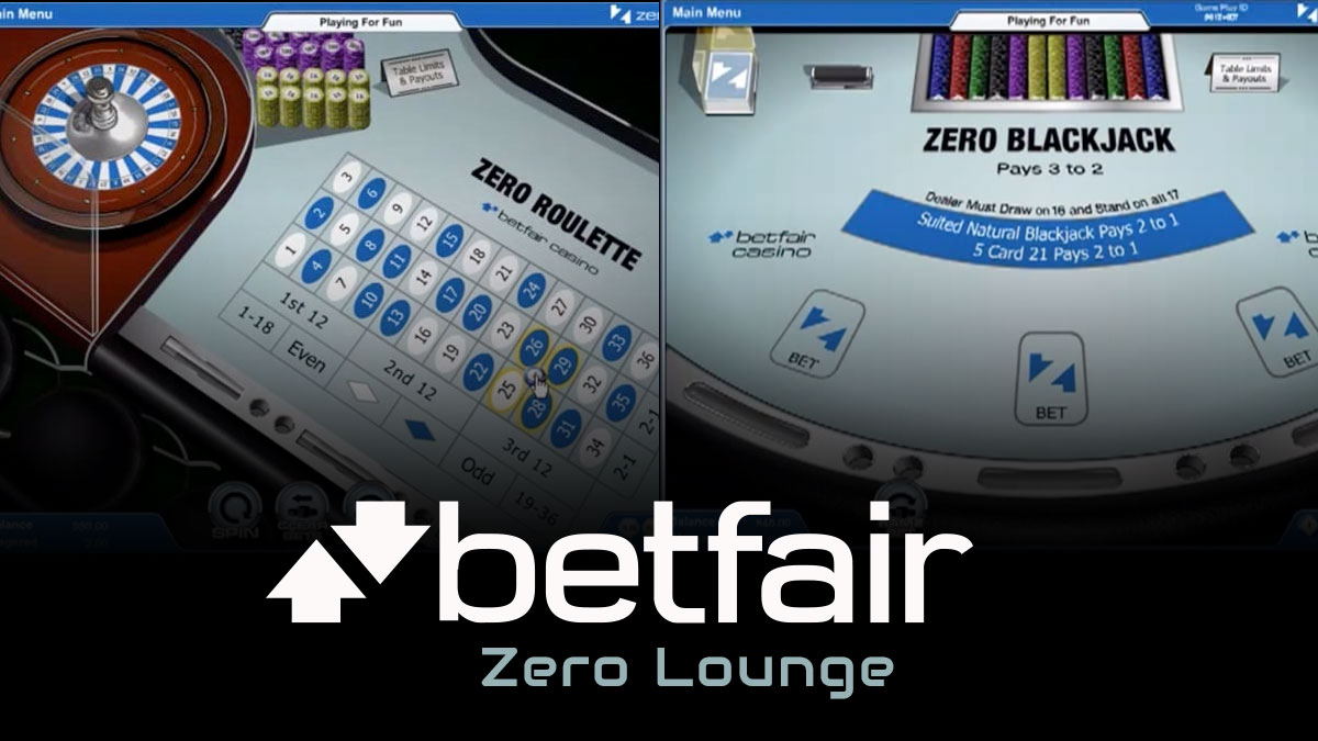 Screenshots of Betfair Zero Lounge