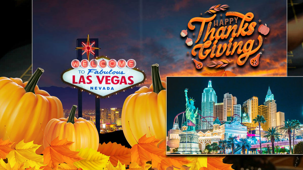 Las Vegas Strip Thanksgiving Background