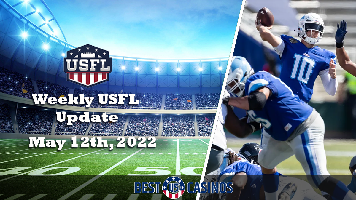 USFL Players Running Plays on Right